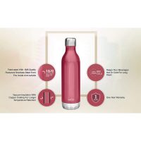 Milton Bliss 900 Thermosteel Vaccum Insulated 24 Hours Hot & Cold Water Bottle, 820 ml, Red