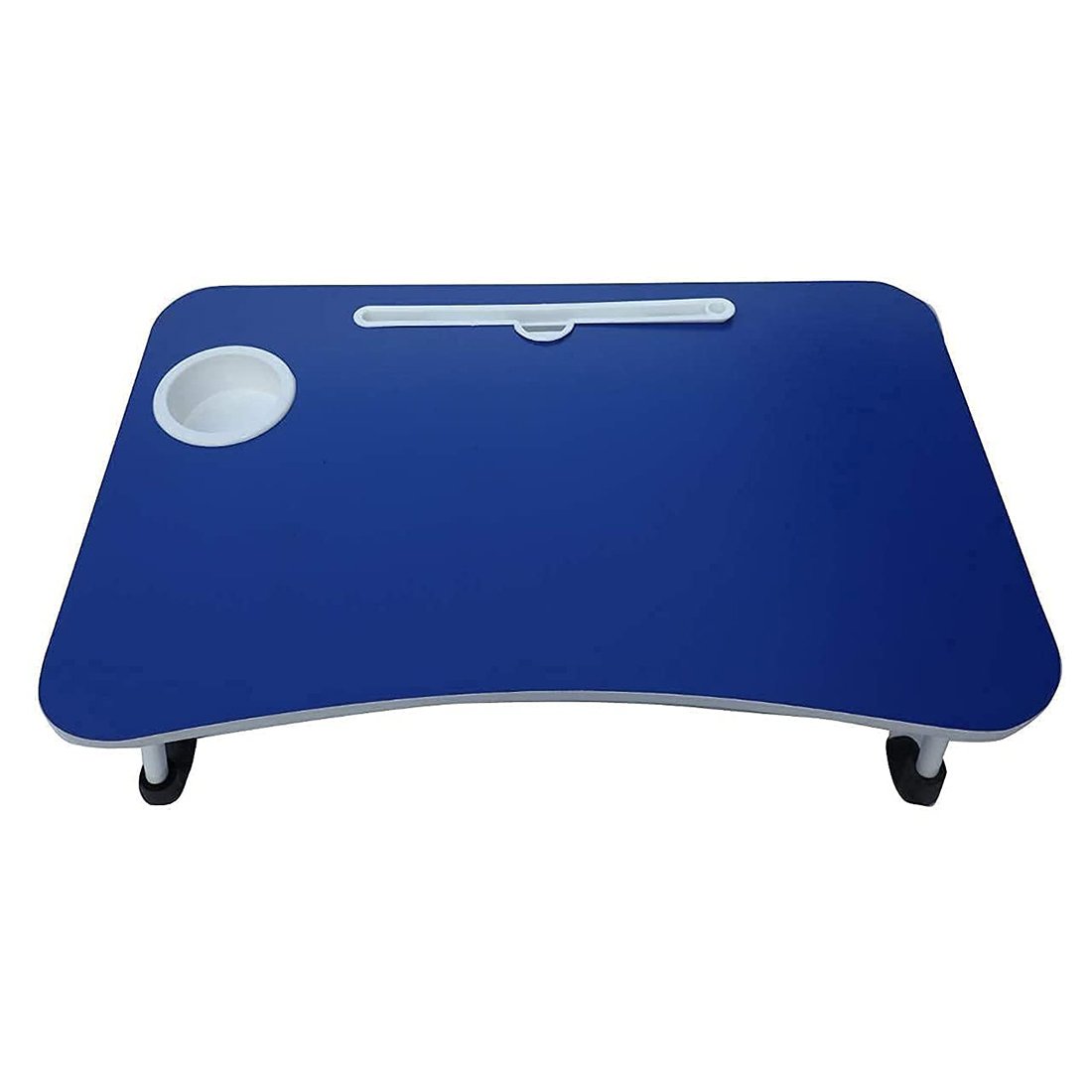 ANGARI Foldable Bed Study Table Portable Multifunction Laptop-Table Lapdesk for Children Bed Foldabe Table Work Office Home with Tablet Slot & Cup Holder Bed Study Table Brown Coloured (Blue) ANGARI Foldable Bed Study Table Portable Multifunction Laptop-Table Lapdesk for Children Bed Foldabe Table Work Office Home with Tablet Slot & Cup Holder Bed Study Table Brown Coloured (Blue)