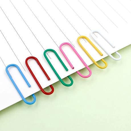 KESETKO Paper Clips, Gem Clips, U Clips, (200 Piece, 30 MM Each) Multi-Color, for Holding Loose Papers KESETKO Paper Clips, Gem Clips, U Clips, (200 Piece, 30 MM Each) Multi-Color, for Holding Loose Papers