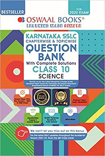 Oswaal Karnataka SSLC Question Bank Class 10 Science Book Chapterwise & Topicwise (For 2022 Exam) Oswaal Karnataka SSLC Question Bank Class 10 Science Book Chapterwise & Topicwise (For 2022 Exam)