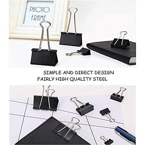 JD9 15 mm Black Small Paper Clips for Notes Letter, Papers,Binder Clamps in Office, Home, School, Institutions, Paper Holding Capacity Files Organized and Secure (Pack of 12 Dozen) JD9 15 mm Black Small Paper Clips for Notes Letter, Papers,Binder Clamps in Office, Home, School, Institutions, Paper Holding Capacity Files Organized and Secure (Pack of 12 Dozen)