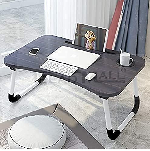PRIMO STORE 'Foldable Bed Study Table Portable Multifunction Laptop-Table Lapdesk for Children Bed Foldabe Table Work Office Home with Tablet Slot & Cup Holder Bed Study Table Brown Coloured'-----(BLACK) PRIMO STORE 'Foldable Bed Study Table Portable Multifunction Laptop-Table Lapdesk for Children Bed Foldabe Table Work Office Home with Tablet Slot & Cup Holder Bed Study Table Brown Coloured'-----(BLACK)