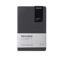 ZEQUENZ The Color Notebook Storm A6- Size Checks 200 Pages Soft Cover 9x14cm, 80gsm Cream Coloured Paper 360 Degree Openable Flexible Roll Up Journal for Writing Sketching Fountain Pen Friendly