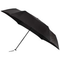 John's Umbrella Black Polyester 3 Fold 530 mm Carbon Lite Worlds Strong and Light Weight Umbrella (115 g)