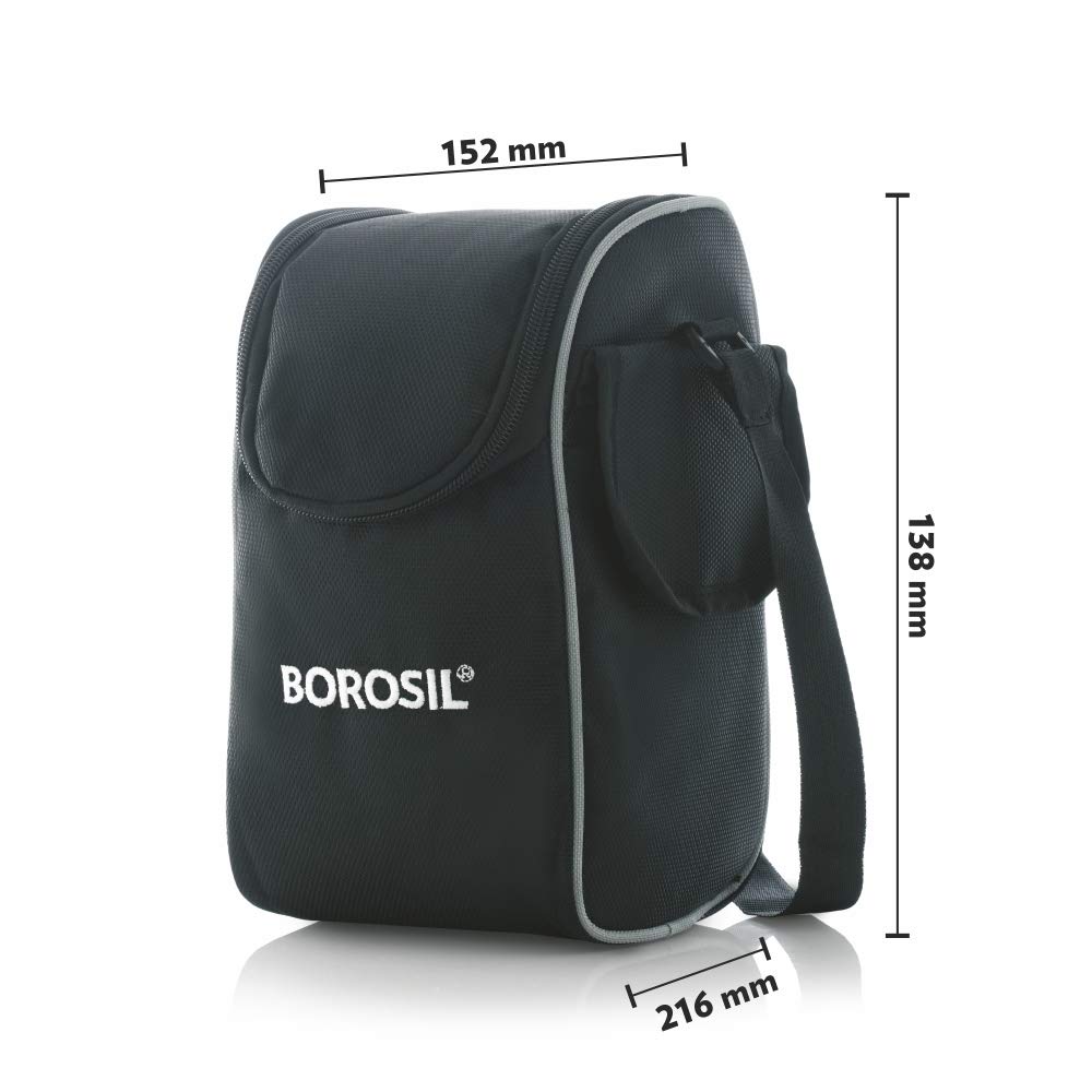 Material Stainless Steel Colour Steel Grey Style 4-Pieces Brand Borosil Item Dimensions LxWxH 15.2 x 13.8 x 31.6 Centimeters Shape Round Pattern Lunch Box Item Weight 1580 Grams Net Quantity 1 U Age Range (Description) Adult Material Stainless Steel Colour Steel Grey Style 4-Pieces Brand Borosil Item Dimensions LxWxH 15.2 x 13.8 x 31.6 Centimeters Shape Round Pattern Lunch Box Item Weight 1580 Grams Net Quantity 1 U Age Range (Description) Adult