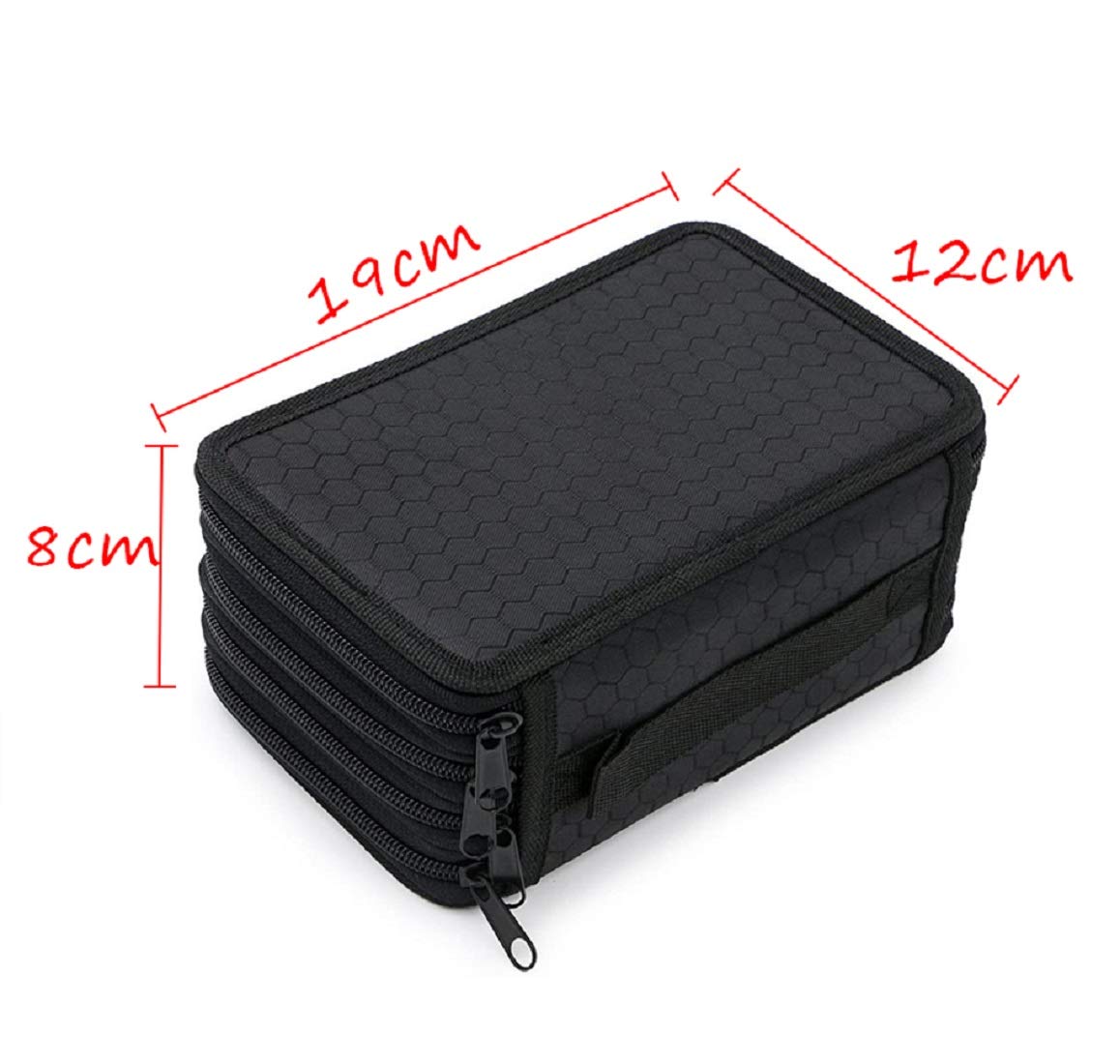 REHTRAD 4 Layers 72 Slots Portable Big Capacity Pencil Pen Case Bag (Black) REHTRAD 4 Layers 72 Slots Portable Big Capacity Pencil Pen Case Bag (Black)