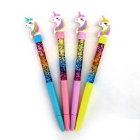 FAVELA Unicorn Toy Water Glitter Gel Pen Beautiful Designer Pen Gel Pen Best Gift for Kids Best Return Gift for Students (Pack of 2)