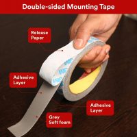 3M Scotch Double Sided Foam Tape for mounting of extension cords, décorative and electronic items on multiple surfaces( walls, tiles, wooden surfaces, car dashboard)