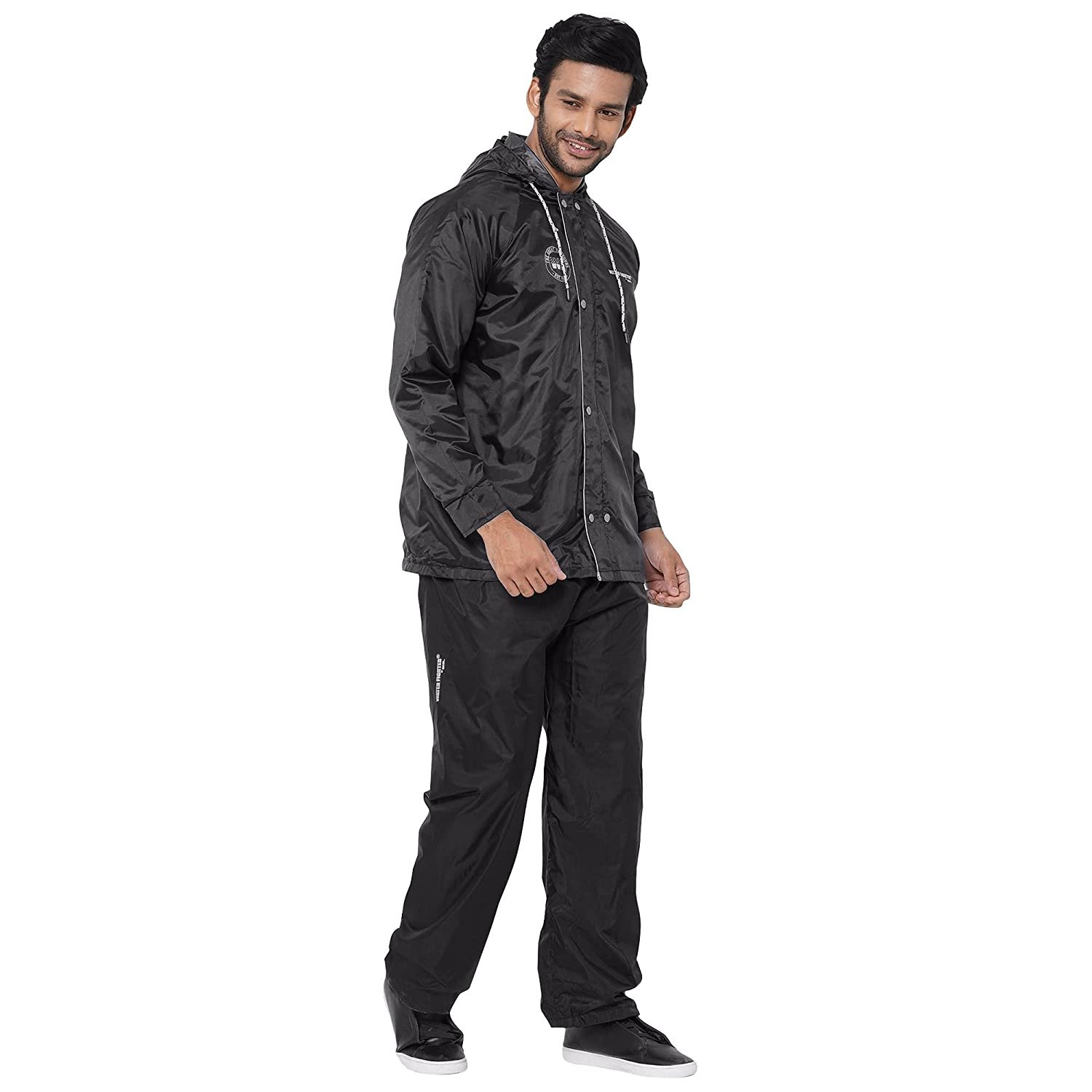 ZEEL Men's Printed Raincoat And Carrying Pouch ZEEL Men's Printed Raincoat And Carrying Pouch