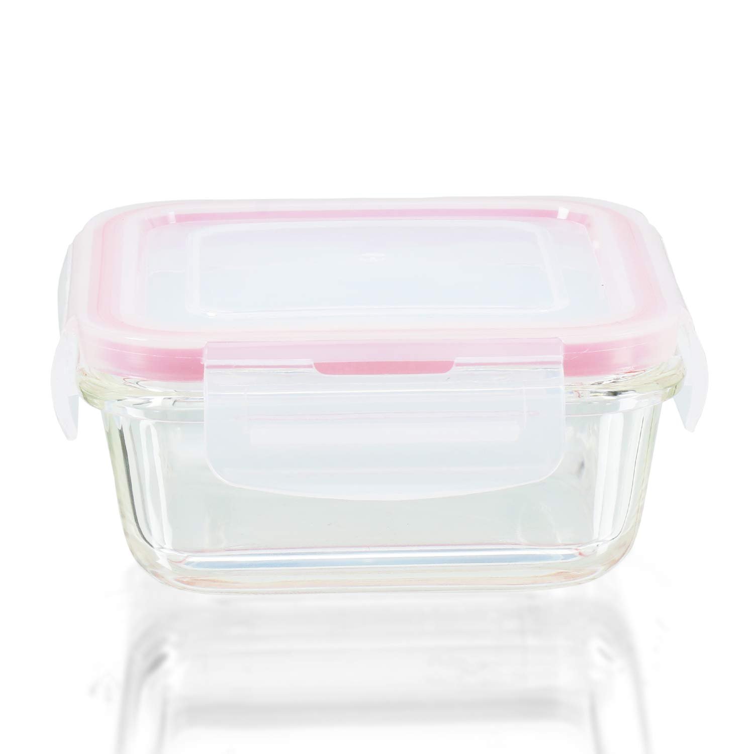 Kaiserhoff 3 Pcs Square Glass Lunch Box Set with Lunch Bag, 320 ml, Clear Kaiserhoff 3 Pcs Square Glass Lunch Box Set with Lunch Bag, 320 ml, Clear