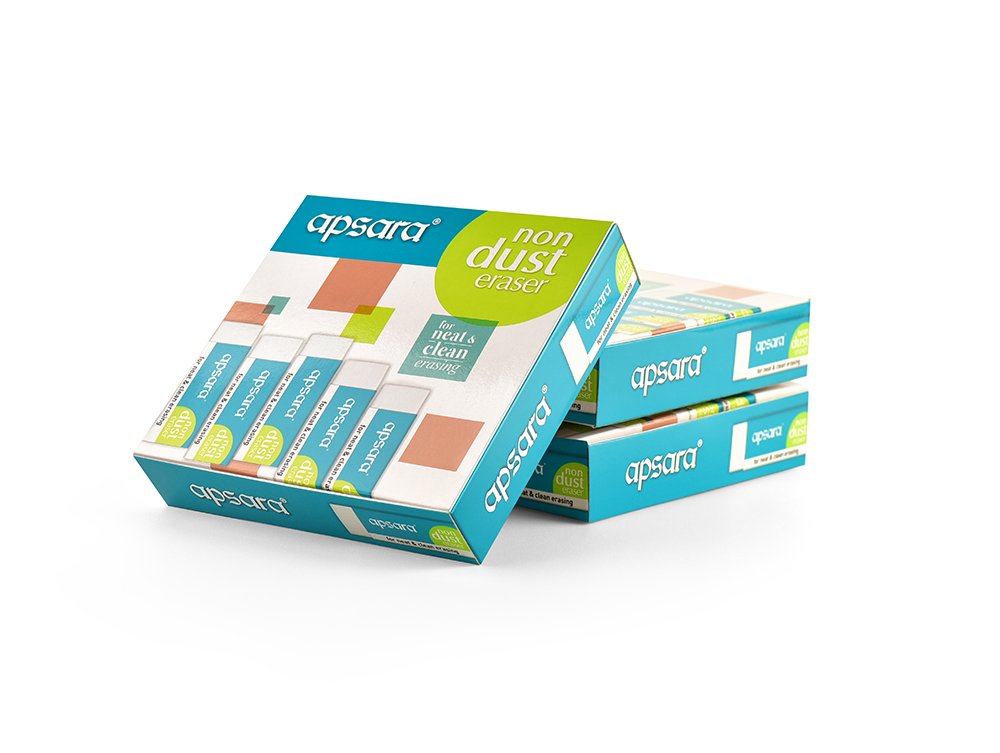Apsara Non Dust Jumbo Erasers - Pack of 20 Apsara Non Dust Jumbo Erasers - Pack of 20