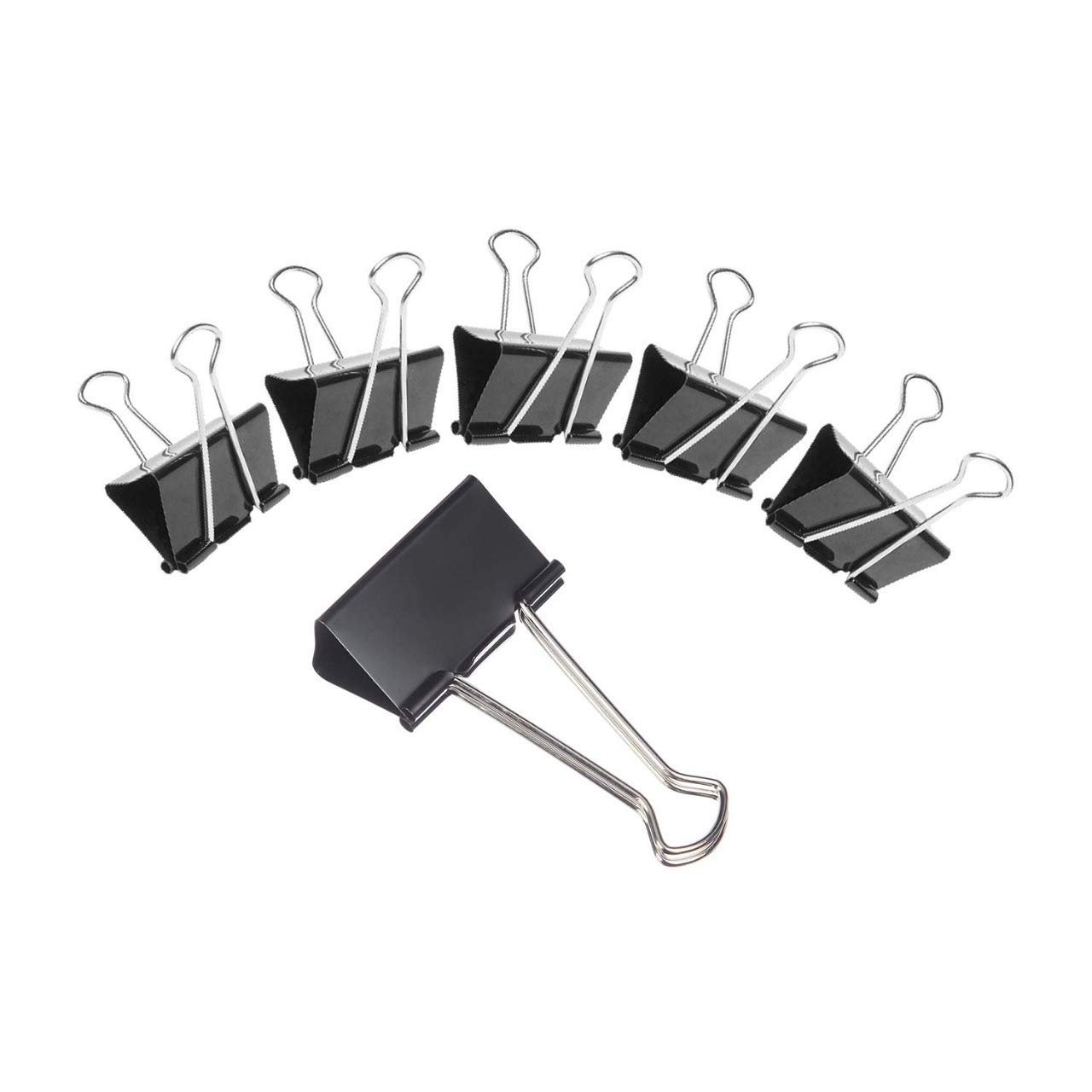 Premium Quality 32 mm Black Medium Size Paper Clips for Notes Letter, Papers,Binder Clamps in Office, Home, School, Paper Holding Capacity Files Organized and Secure(Pack of-12) Premium Quality 32 mm Black Medium Size Paper Clips for Notes Letter, Papers,Binder Clamps in Office, Home, School, Paper Holding Capacity Files Organized and Secure(Pack of-12)