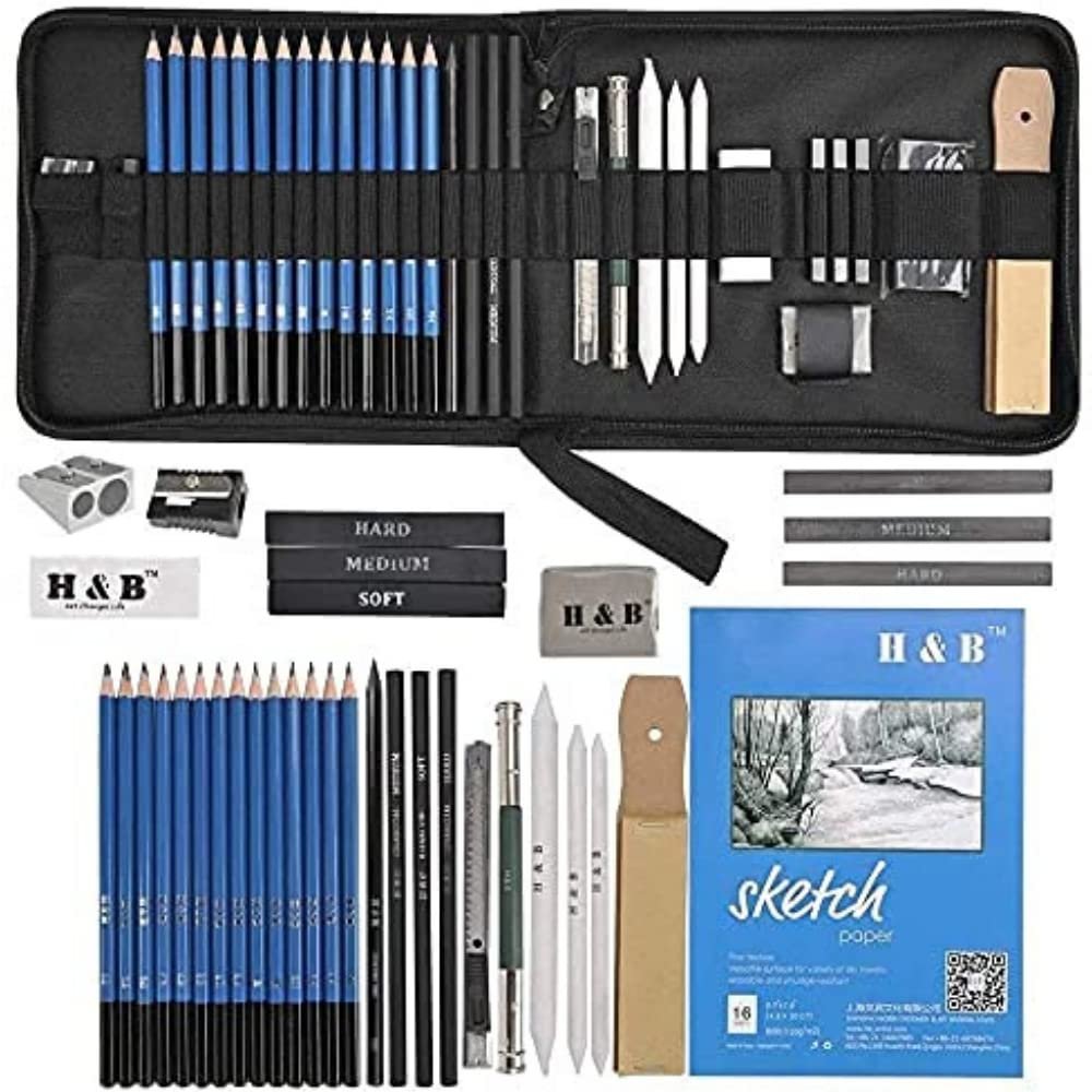 Afflatus Drawing Pencils Shading Pencils Set Drawing Kit Sketching Kit Sketch Pencils Set for Artists Charcoal Pencils for Artists Pencils for Artists Kit Graphite Pencil Set Artist Pencil Set 35 Pc Afflatus Drawing Pencils Shading Pencils Set Drawing Kit Sketching Kit Sketch Pencils Set for Artists Charcoal Pencils for Artists Pencils for Artists Kit Graphite Pencil Set Artist Pencil Set 35 Pc