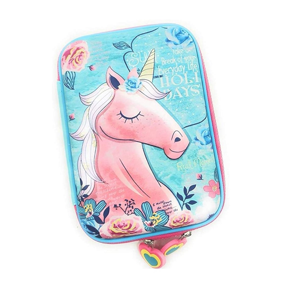 VIKAS GIFT GALLERY Eva Unicorn Owl Print Pencil Case Organizer, Multicolour VIKAS GIFT GALLERY Eva Unicorn Owl Print Pencil Case Organizer, Multicolour