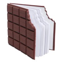 FETE PROPZ Chocolate Shaped Personal Desk Notepad Memo Book Small Diary (Brown)