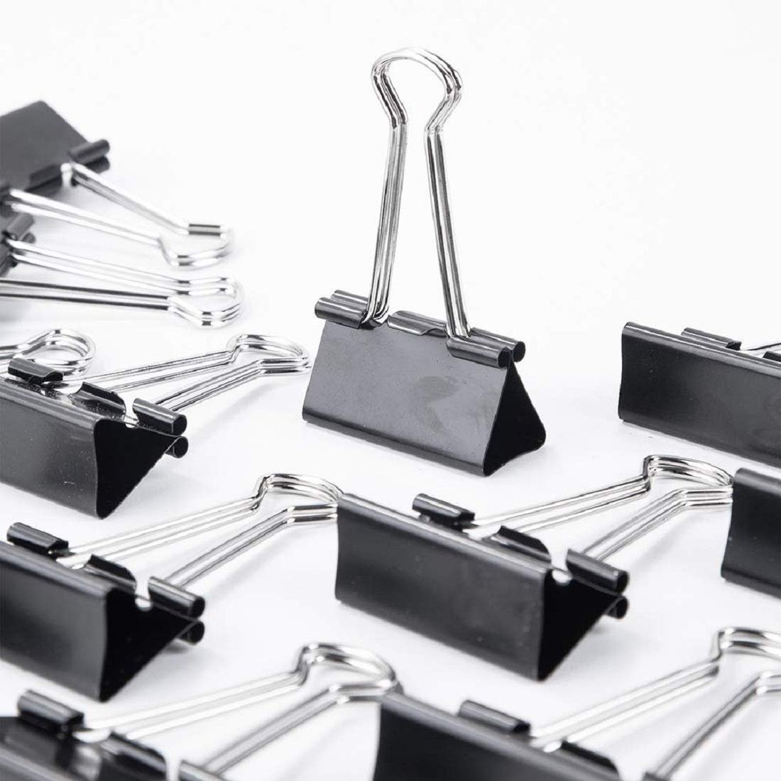 Premium Quality 32 mm Black Medium Size Paper Clips for Notes Letter, Papers,Binder Clamps in Office, Home, School, Paper Holding Capacity Files Organized and Secure(Pack of-12) Premium Quality 32 mm Black Medium Size Paper Clips for Notes Letter, Papers,Binder Clamps in Office, Home, School, Paper Holding Capacity Files Organized and Secure(Pack of-12)