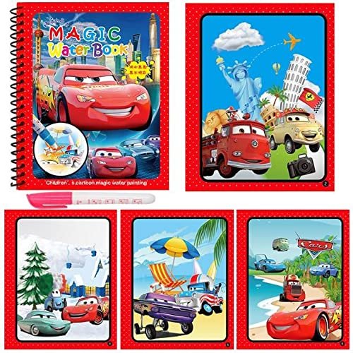 PLUSPOINT Magic Water Quick Dry Book Water Coloring Book Doodle with Magic Pen Painting Board for Children Education Drawing Pad (Random Design ) (for Boys 3 Books) PLUSPOINT Magic Water Quick Dry Book Water Coloring Book Doodle with Magic Pen Painting Board for Children Education Drawing Pad (Random Design ) (for Boys 3 Books)