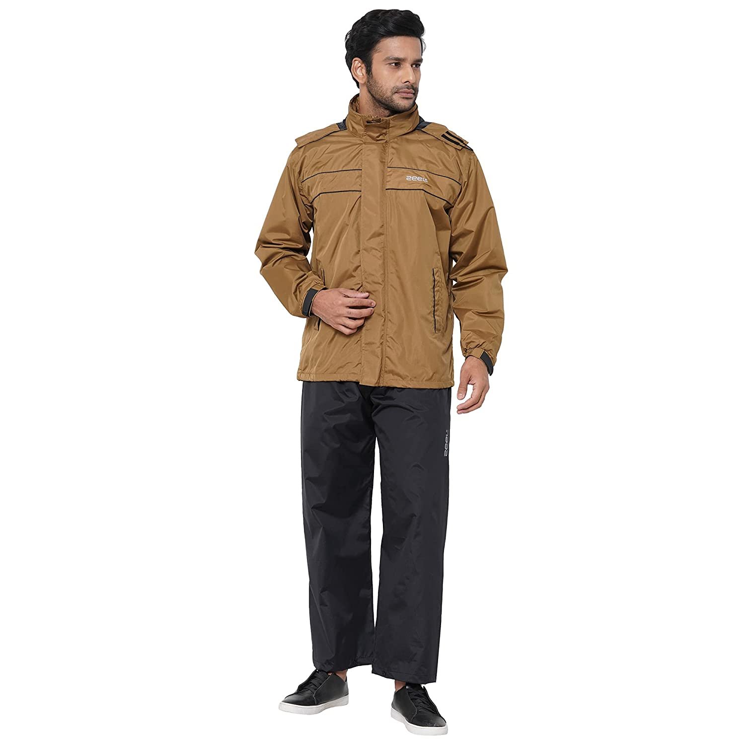 New ZEEL Mens Raincoat with Adjustable Hood | Stylish Jacket with Pockets | Waterproof Pant with Carrying Pouch | JS509 New ZEEL Mens Raincoat with Adjustable Hood | Stylish Jacket with Pockets | Waterproof Pant with Carrying Pouch | JS509