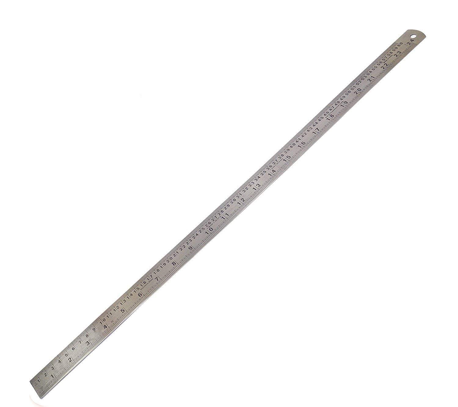 Shuban 60 cm Stainless Steel Ruler Scale Long 2 Side Measuring Tool for Architects, Engineers, College Students Shuban 60 cm Stainless Steel Ruler Scale Long 2 Side Measuring Tool for Architects, Engineers, College Students