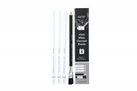 Brustro Artists’ White Charcoal Pencil Set of 3 + 1 Pencil Eraser