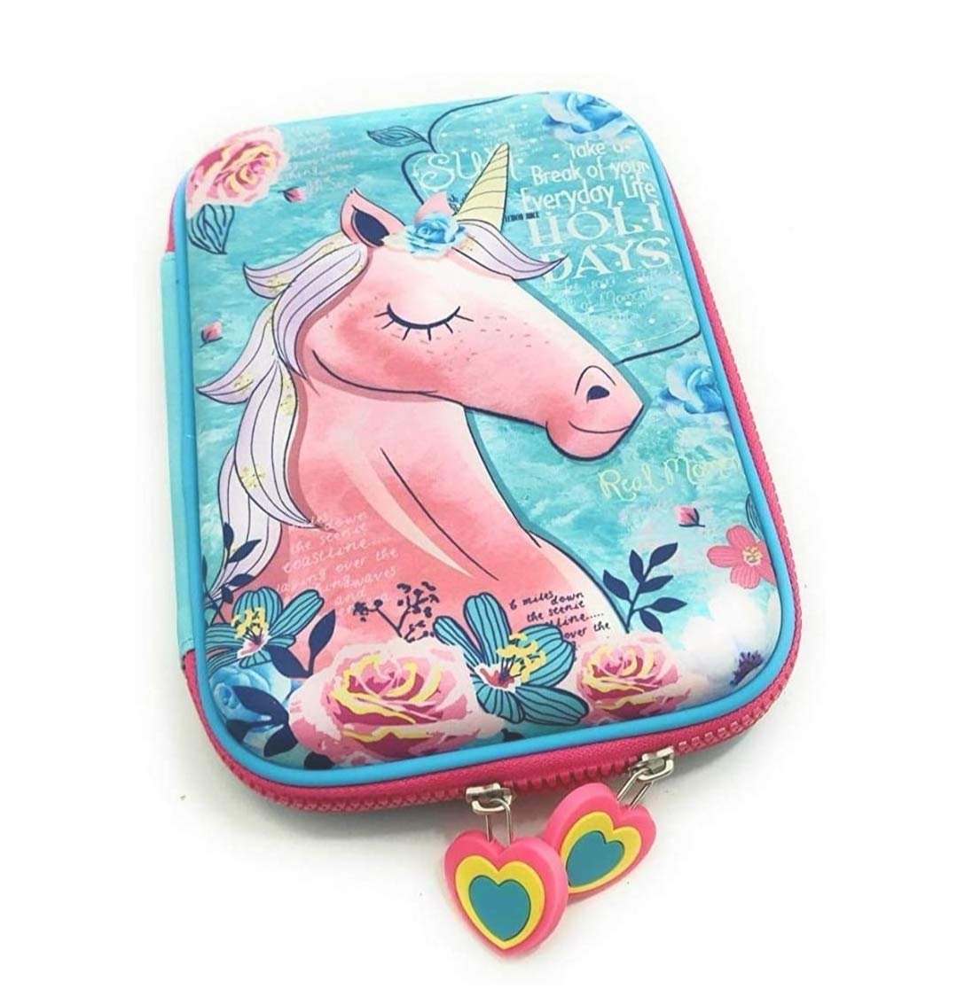 VIKAS GIFT GALLERY Eva Unicorn Owl Print Pencil Case Organizer, Multicolour VIKAS GIFT GALLERY Eva Unicorn Owl Print Pencil Case Organizer, Multicolour