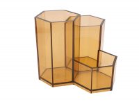 Omega No.1705 Hexa Pen Stand ( Smoke Brown )