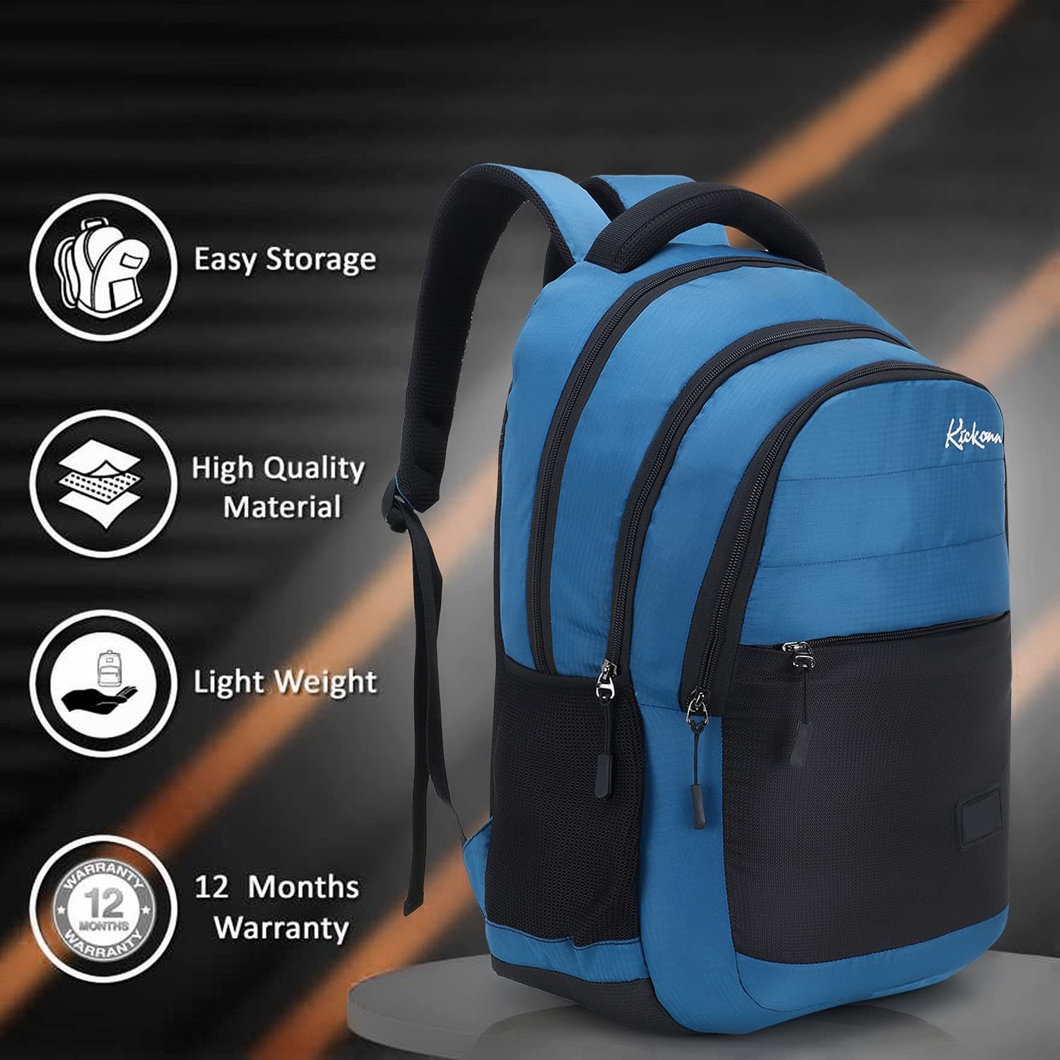 Kickonn casual backpack Laptop BagBackpack for Men Women Boys GirlsOffice ,School College with Rain Cover Kickonn casual backpack Laptop BagBackpack for Men Women Boys GirlsOffice ,School College with Rain Cover