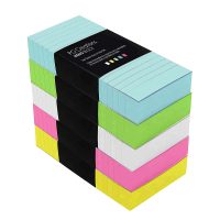PG Creations Small Size Writing Notepad, Single Side Ruled, 3 x 6 Inch, Multi, 58 Gsm Paper, 250 Sheets per Writing Pad, Pack of 10 Rough Notepads