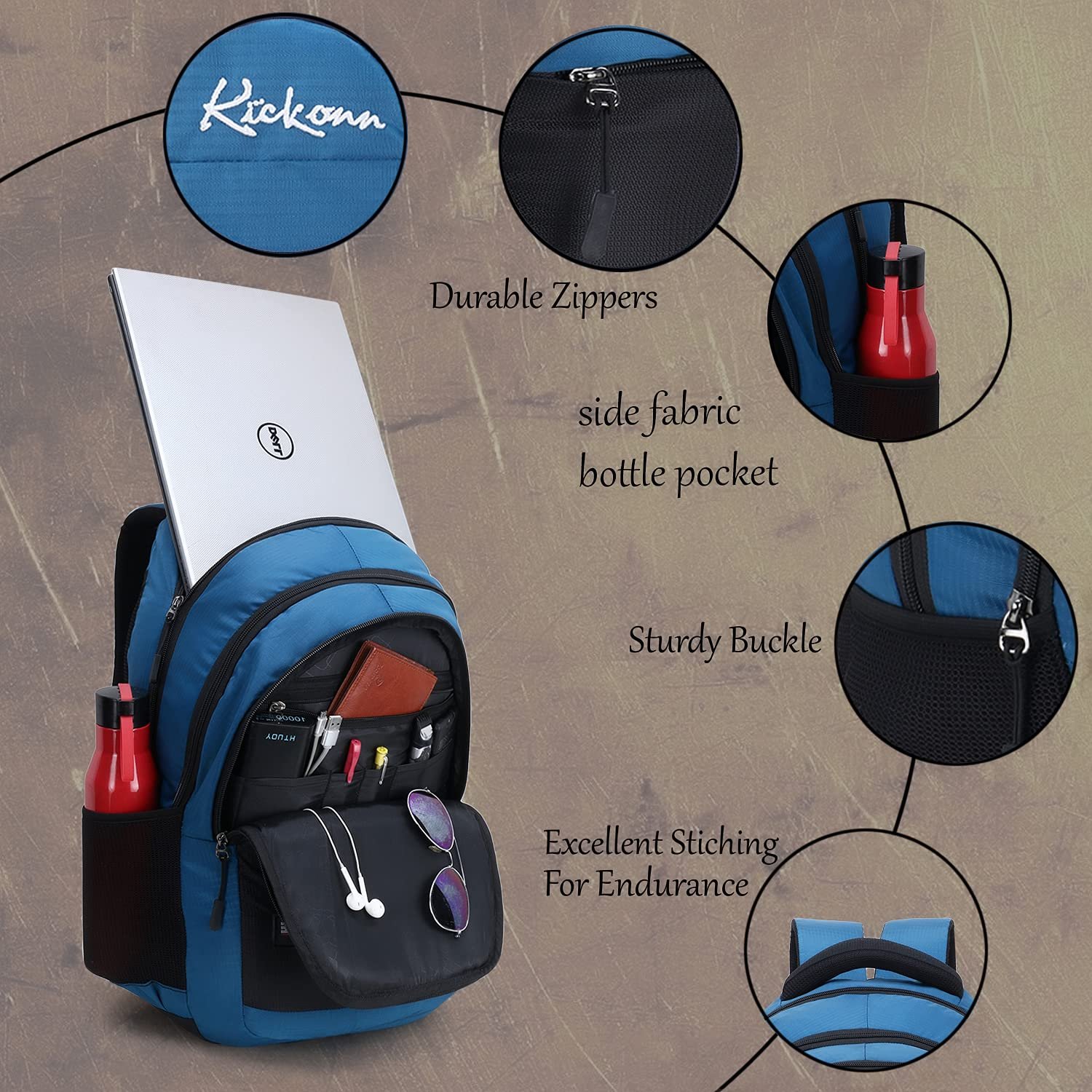Kickonn casual backpack Laptop BagBackpack for Men Women Boys GirlsOffice ,School College with Rain Cover Kickonn casual backpack Laptop BagBackpack for Men Women Boys GirlsOffice ,School College with Rain Cover