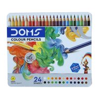 DOMS Fsc 24 Colour Pencil Flat Tin