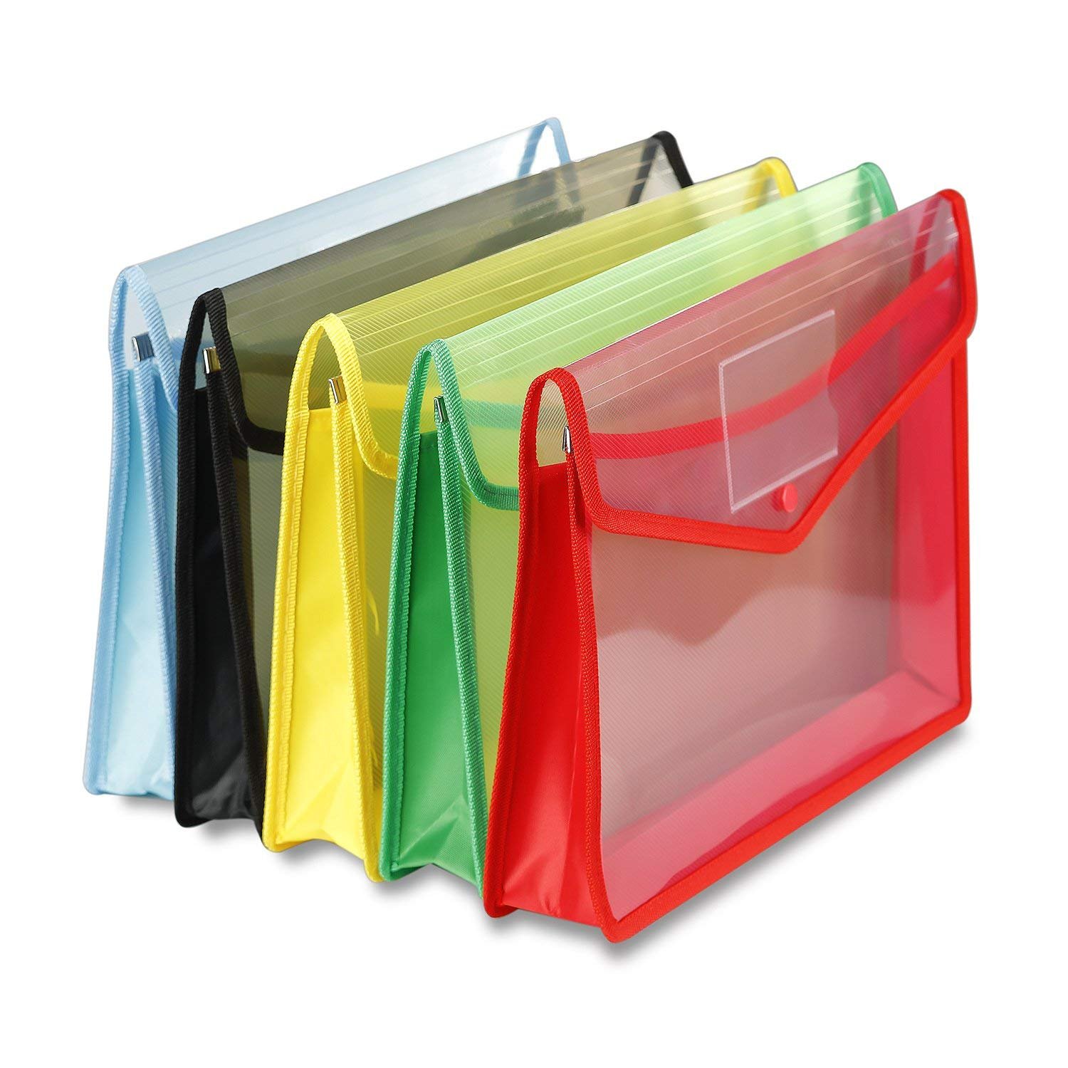 GreatDio® Envelope Folder,Transparent Poly-Plastic A4 Documents File Storage Bag with Snap Button Set of 5Certificate File HolderDocument Folder for Certificates A4LegalBag for Document GreatDio® Envelope Folder,Transparent Poly-Plastic A4 Documents File Storage Bag with Snap Button Set of 5Certificate File HolderDocument Folder for Certificates A4LegalBag for Document