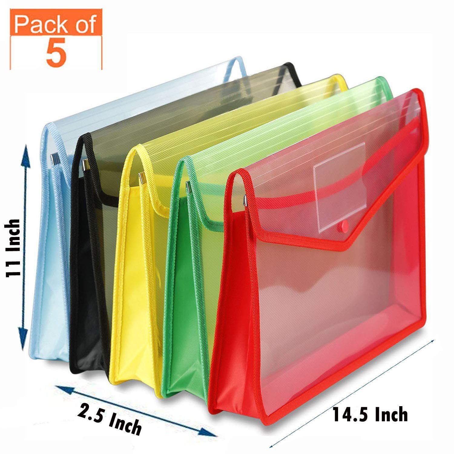 GreatDio® Envelope Folder,Transparent Poly-Plastic A4 Documents File Storage Bag with Snap Button Set of 5Certificate File HolderDocument Folder for Certificates A4LegalBag for Document GreatDio® Envelope Folder,Transparent Poly-Plastic A4 Documents File Storage Bag with Snap Button Set of 5Certificate File HolderDocument Folder for Certificates A4LegalBag for Document