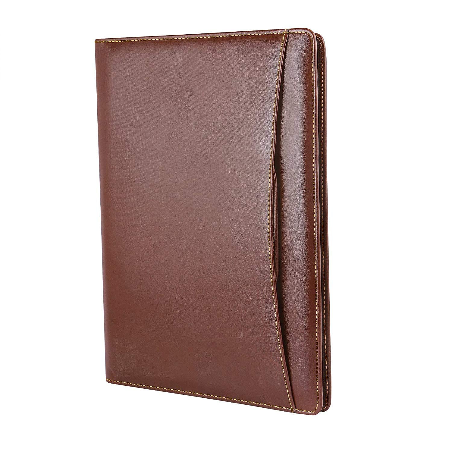 GOTIHOUSE Leatherette Material Professional File Folder for Certificates, Document Bag with Adjustable Handles (Black,Brown) (Brown, 20 Leafs) GOTIHOUSE Leatherette Material Professional File Folder for Certificates, Document Bag with Adjustable Handles (Black,Brown) (Brown, 20 Leafs)
