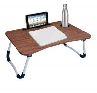 OFIXO Multi-Purpose Laptop TableStudy TableBed TableFoldable and Portable WoodenWriting Desk (Wooden)