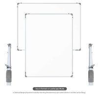 Pragati Systems® Genius Melamine (Non-Magnetic) Whiteboard for Office, Home and School (GWB90120), Lightweight Aluminium Frame, 3x4 Feet (Pack of 1)