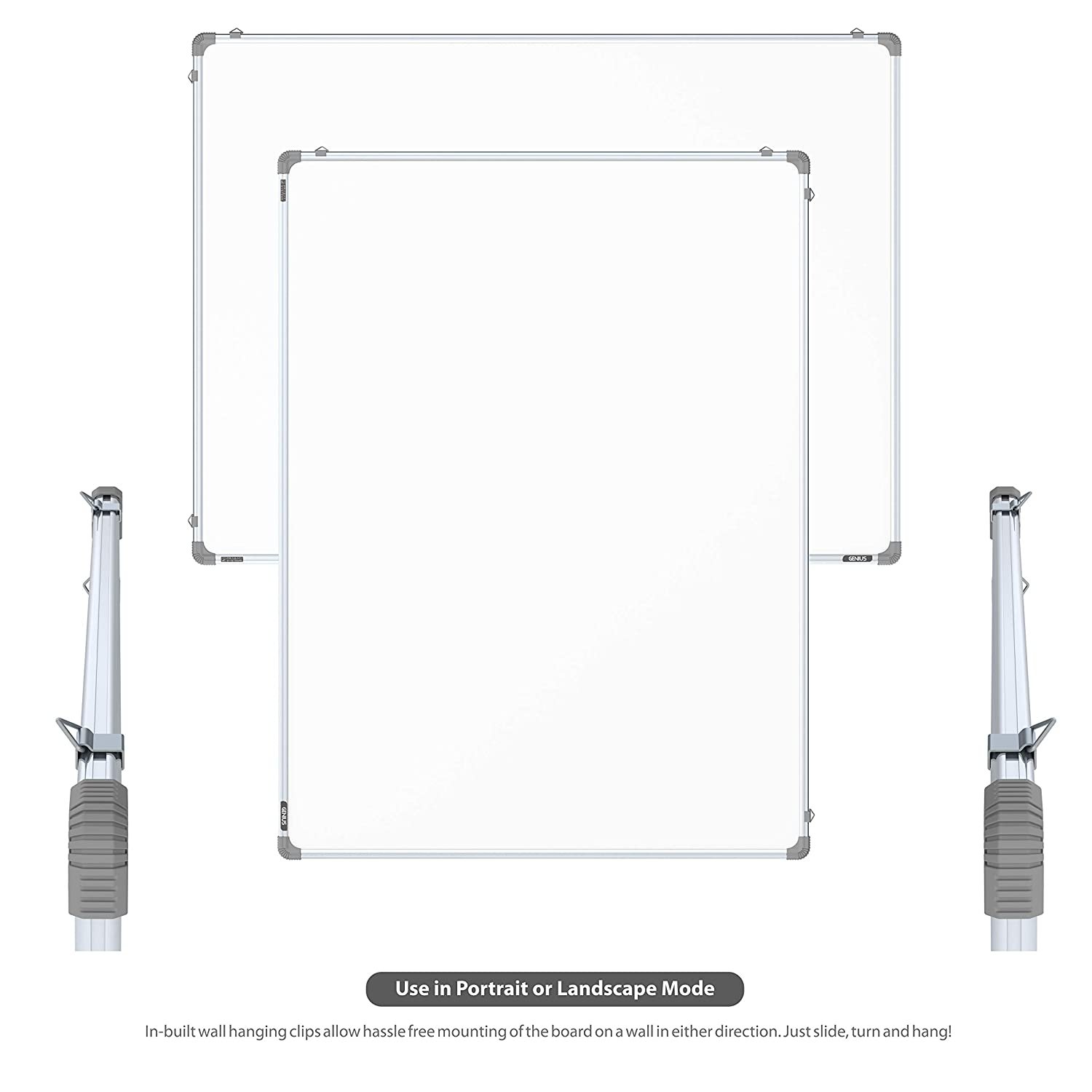 Pragati Systems® Genius Melamine (Non-Magnetic) Whiteboard for Office, Home and School (GWB90120), Lightweight Aluminium Frame, 3x4 Feet (Pack of 1) Pragati Systems® Genius Melamine (Non-Magnetic) Whiteboard for Office, Home and School (GWB90120), Lightweight Aluminium Frame, 3x4 Feet (Pack of 1)
