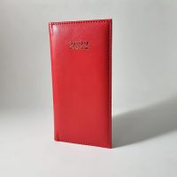 RATN Mini Red Leather Pocket Diary Planner for year 2022 and Unique Design - Easy to Carry and Note Important Information ( Size 18 x 9 x 2 CM )