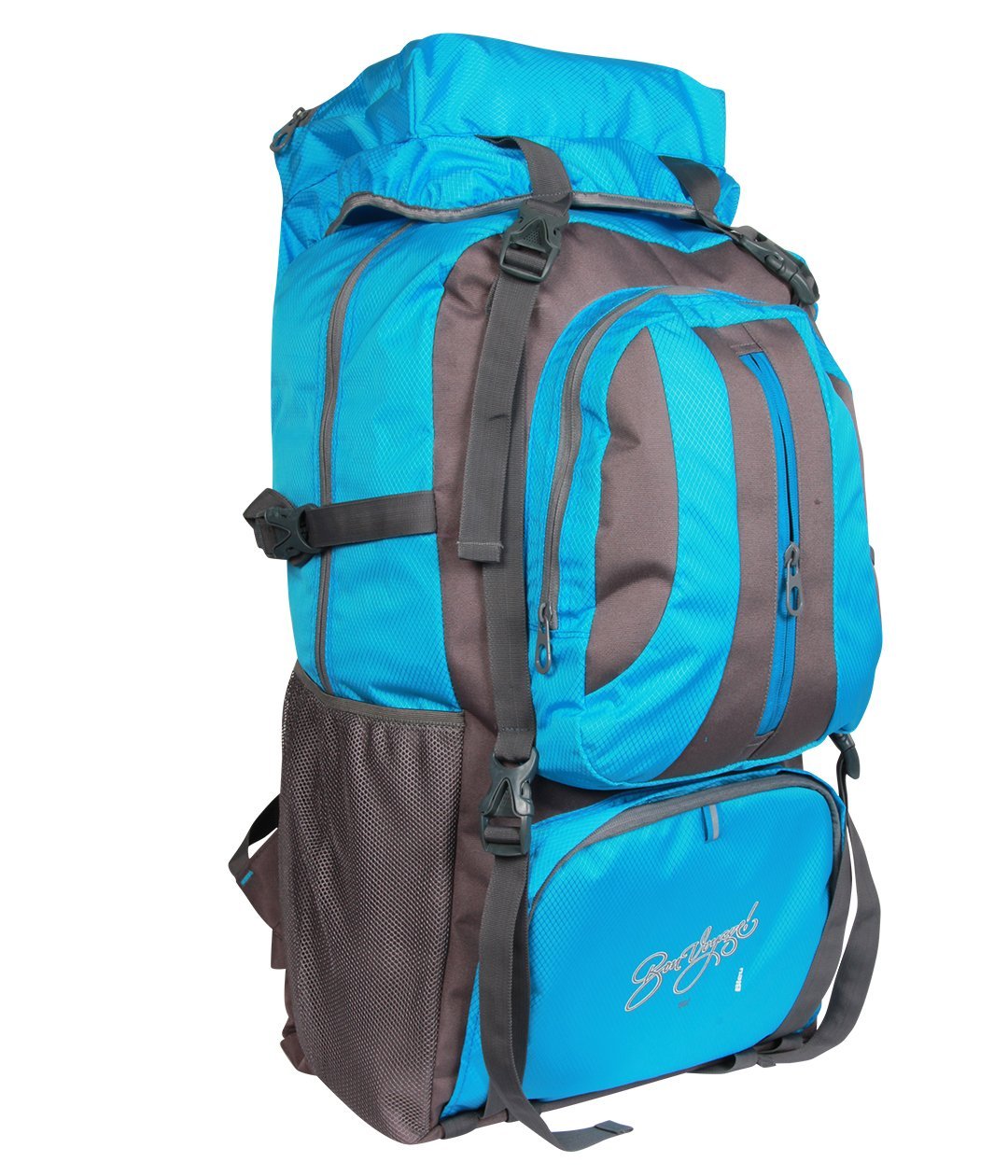 Bleu Rucksack Hiking Bag with Laptop Compartment - (BP-2015, Volume- 50+5 Liters, Product Dimensions (LxWxH)- 14x9x24 inches, 1 year Warranty) Bleu Rucksack Hiking Bag with Laptop Compartment - (BP-2015, Volume- 50+5 Liters, Product Dimensions (LxWxH)- 14x9x24 inches, 1 year Warranty)