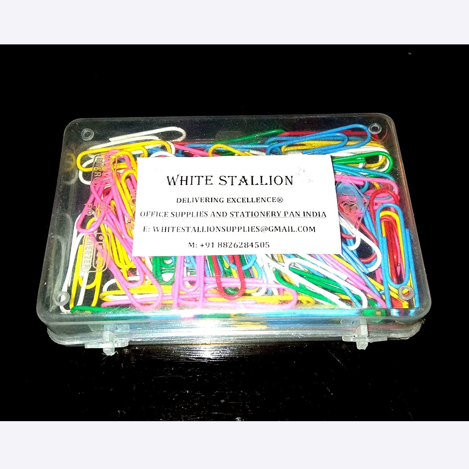 White Stallion - Delivering Excellence Paper Clips Combo Pack (200 Pieces) White Stallion - Delivering Excellence Paper Clips Combo Pack (200 Pieces)