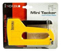 INDURO Plastic Stapler for Wood Yellow and Black with 1000 Staples (Light Duty)