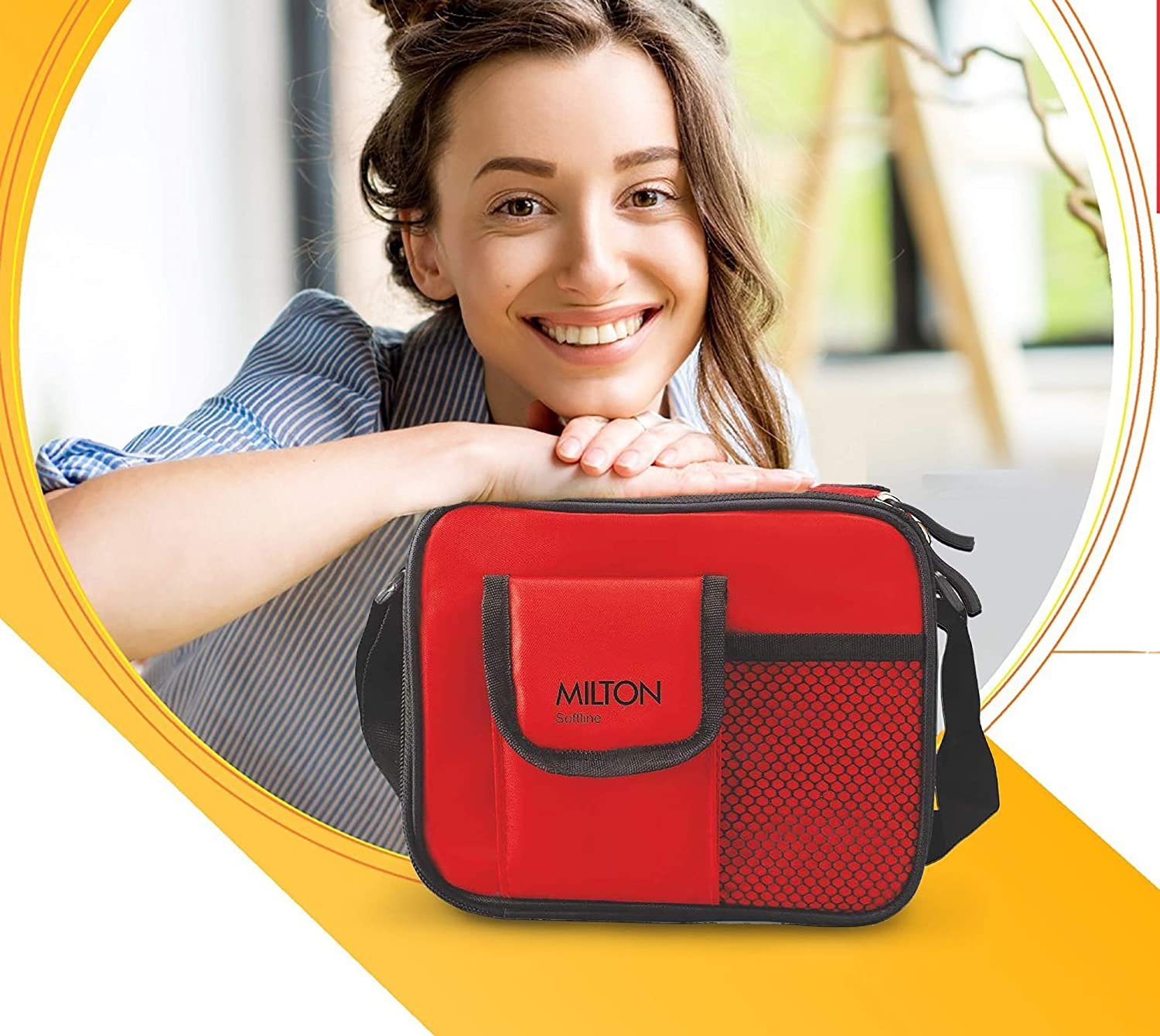 Milton Stainless Steel Combi Lunch Box with Tumbler, 4-Pieces, Red Milton Stainless Steel Combi Lunch Box with Tumbler, 4-Pieces, Red