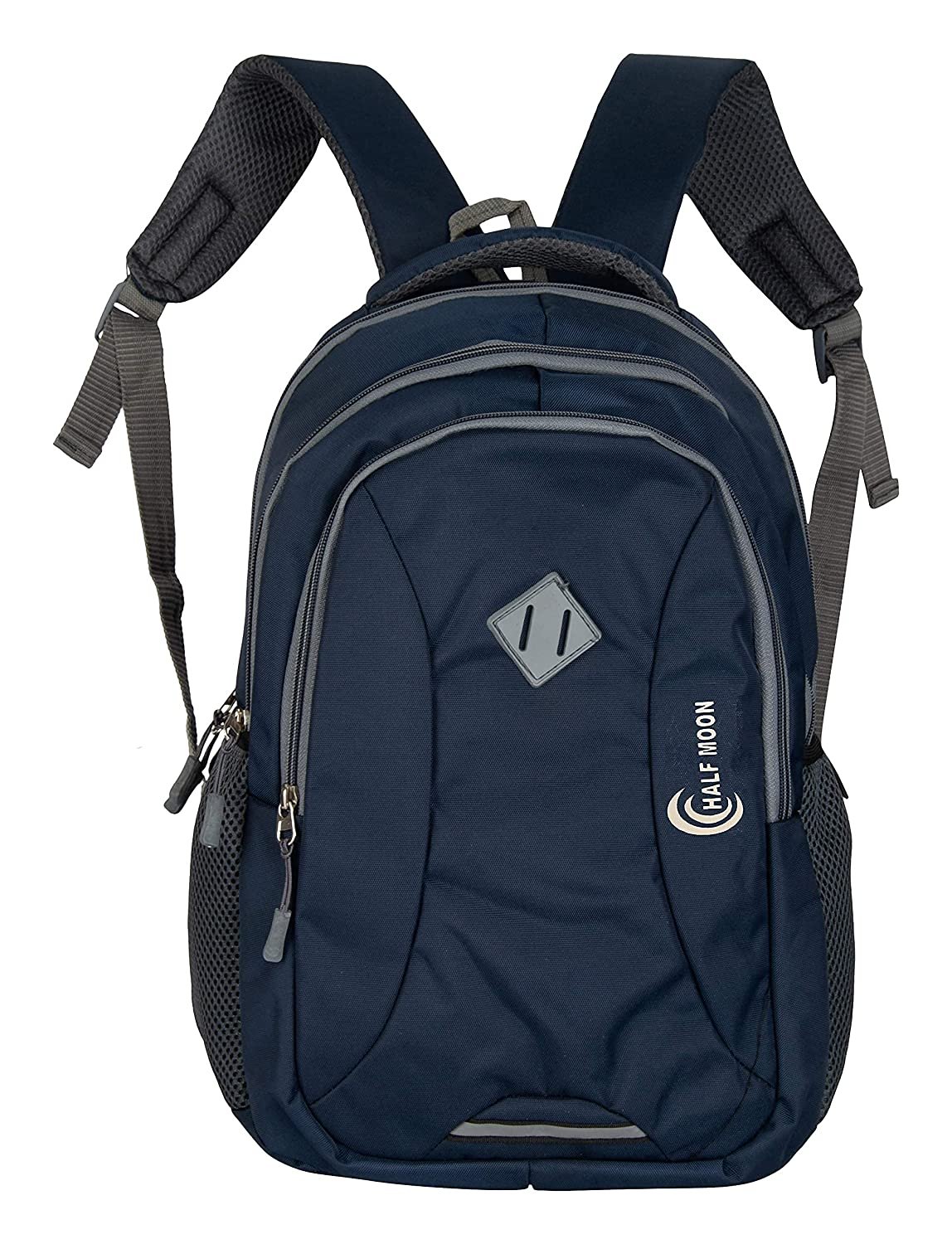 Half Moon 35 L Casual Waterproof Laptop Bag/Backpack for Men Women Boys Girls/Office School College Teens & Students with Rain Cover (18 Inch) (Navy) Half Moon 35 L Casual Waterproof Laptop Bag/Backpack for Men Women Boys Girls/Office School College Teens & Students with Rain Cover (18 Inch) (Navy)