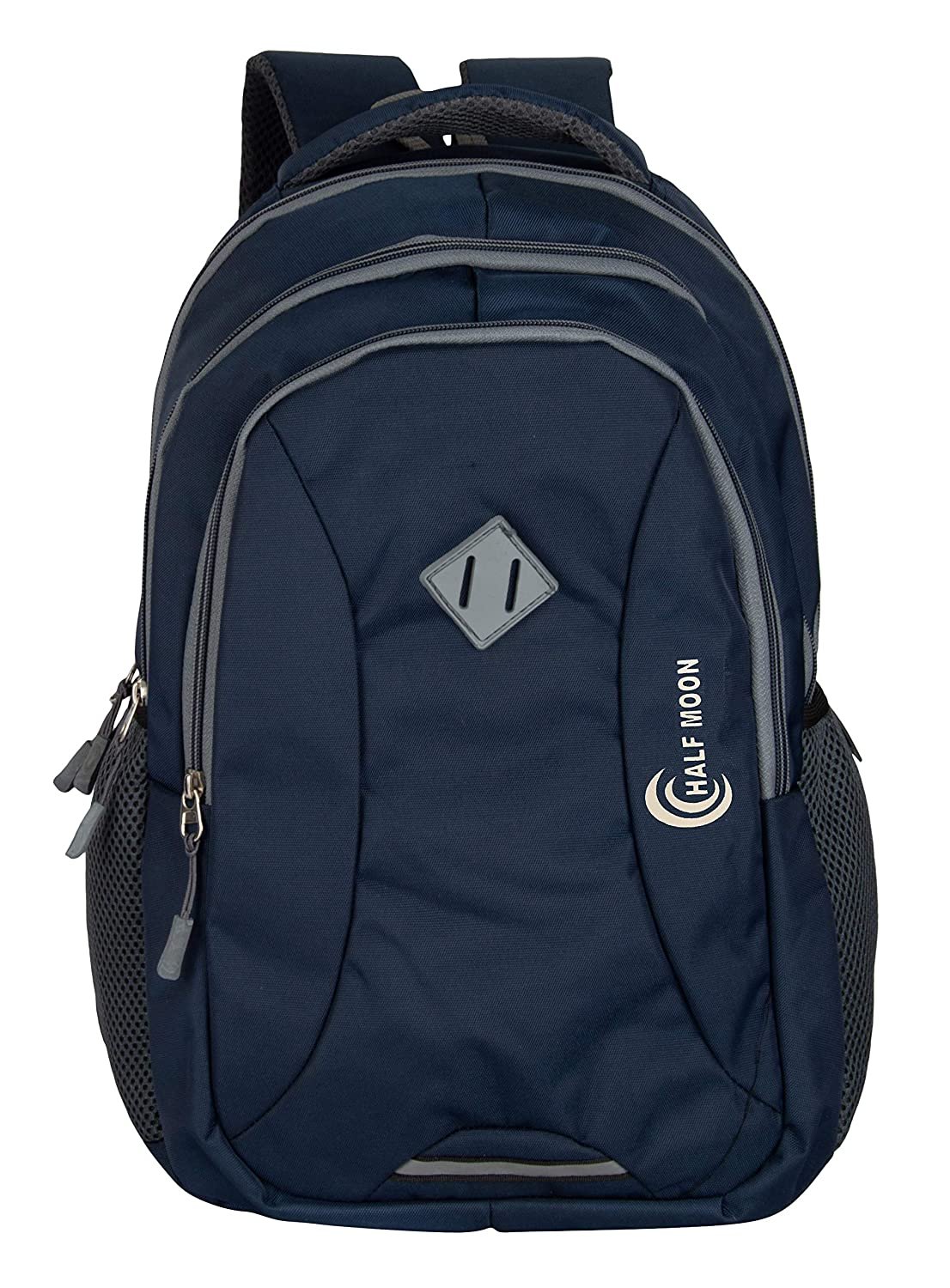 Half Moon 35 L Casual Waterproof Laptop Bag/Backpack for Men Women Boys Girls/Office School College Teens & Students with Rain Cover (18 Inch) (Navy) Half Moon 35 L Casual Waterproof Laptop Bag/Backpack for Men Women Boys Girls/Office School College Teens & Students with Rain Cover (18 Inch) (Navy)