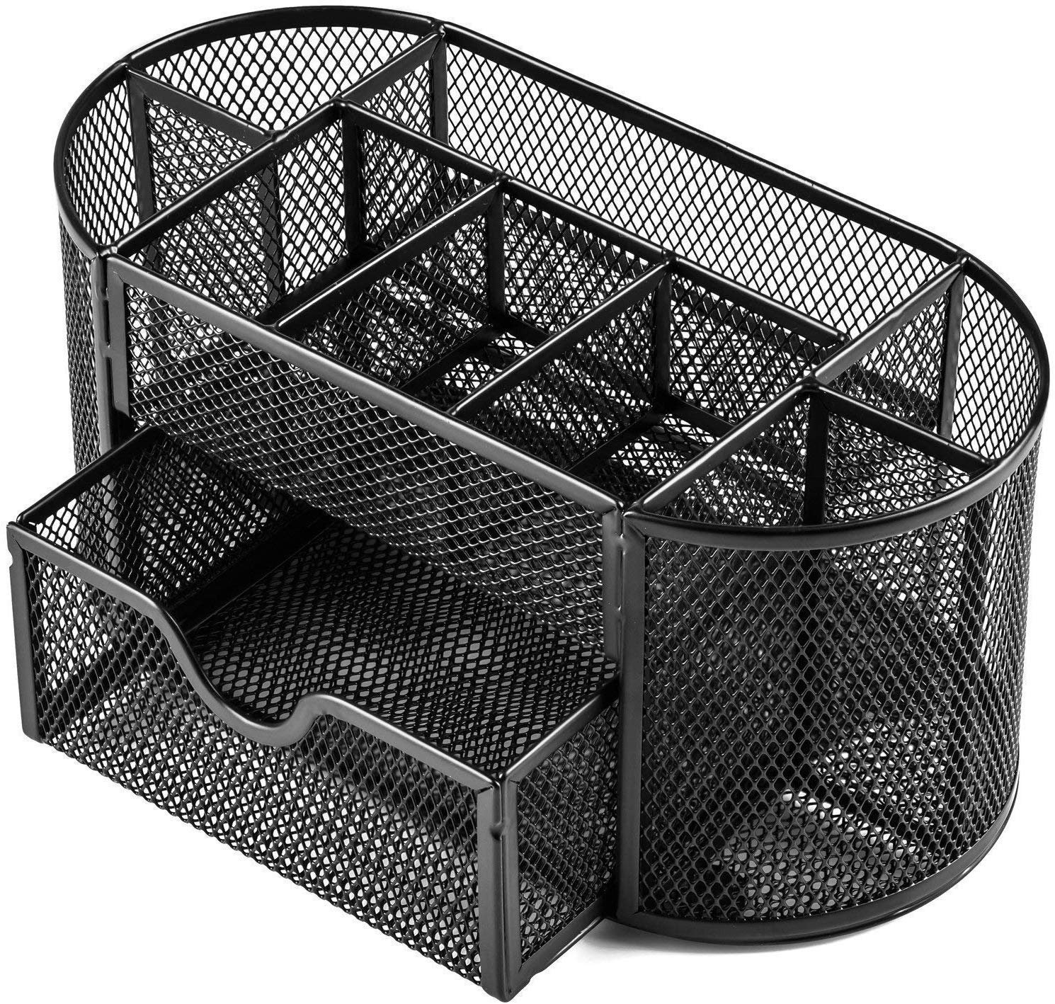 DONDA Metal Mesh Desk Organizer Pen Stand for Office Table Pen Pencil Holder Stand (Black) DONDA Metal Mesh Desk Organizer Pen Stand for Office Table Pen Pencil Holder Stand (Black)