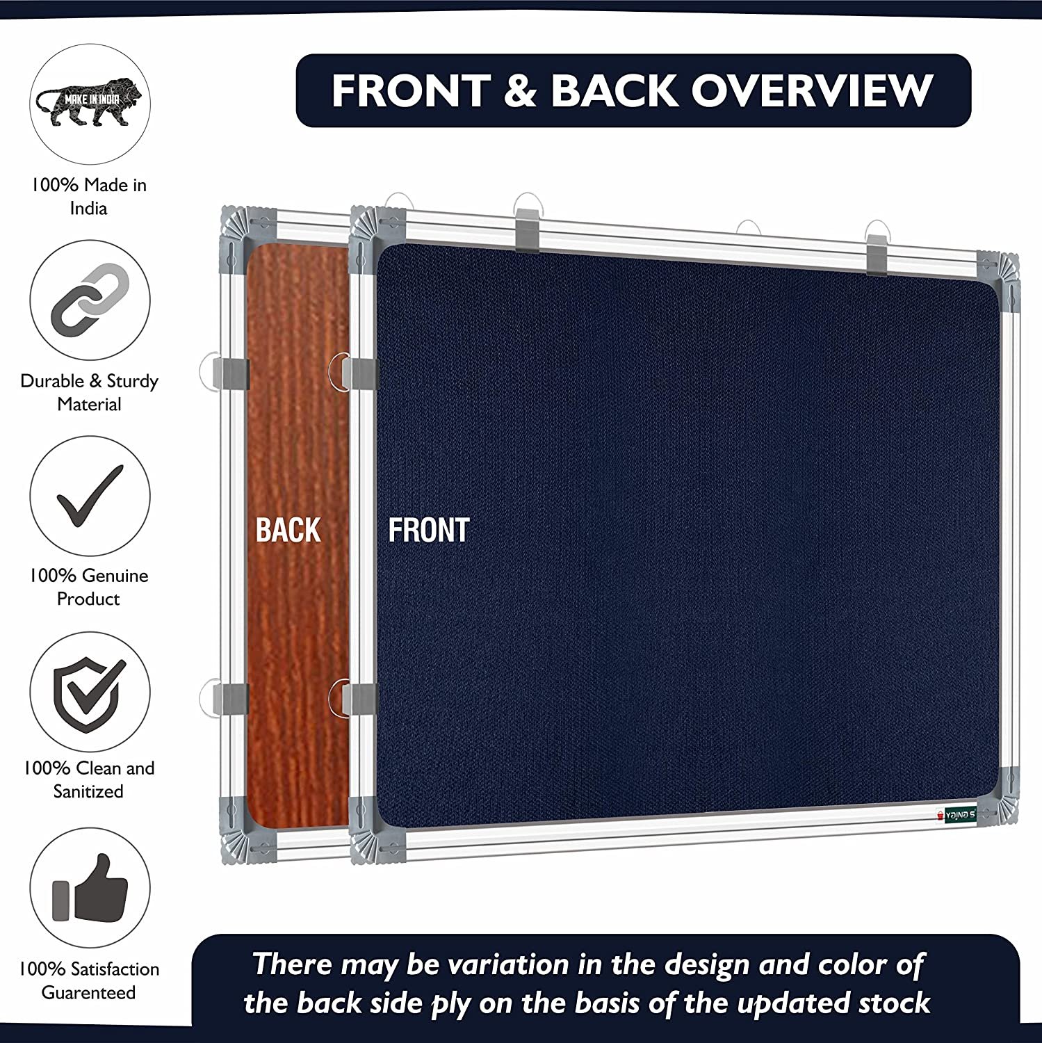 YAJNAS Premium Material 1.5 X 2 Feet Notice Pin-up Board/Pin-up Board/Soft Board/Bulletin Board/Pin-up Display Board for Office, School and Home, (Blue, Pack of 1) YAJNAS Premium Material 1.5 X 2 Feet Notice Pin-up Board/Pin-up Board/Soft Board/Bulletin Board/Pin-up Display Board for Office, School and Home, (Blue, Pack of 1)