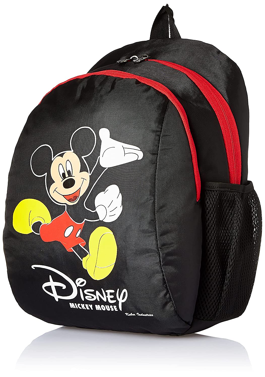 Kuber Industries Disney Mickey Mouse 15 inch Polyster School BagBackpack for Kids, Black-DISNEY013 Kuber Industries Disney Mickey Mouse 15 inch Polyster School BagBackpack for Kids, Black-DISNEY013