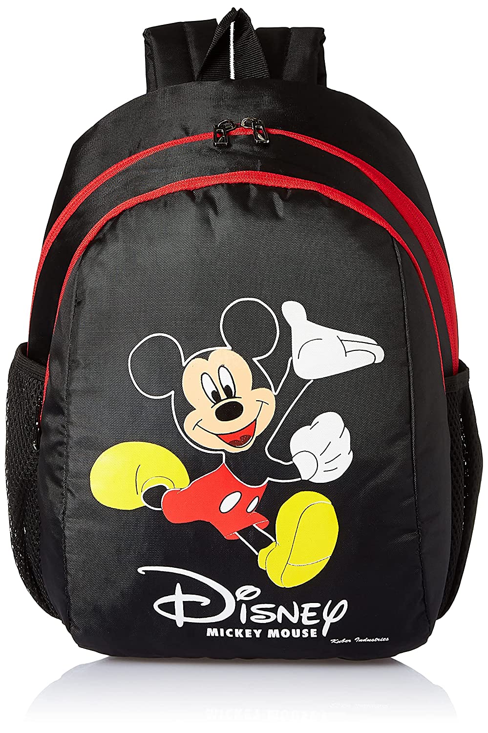 Kuber Industries Disney Mickey Mouse 15 inch Polyster School BagBackpack for Kids, Black-DISNEY013 Kuber Industries Disney Mickey Mouse 15 inch Polyster School BagBackpack for Kids, Black-DISNEY013