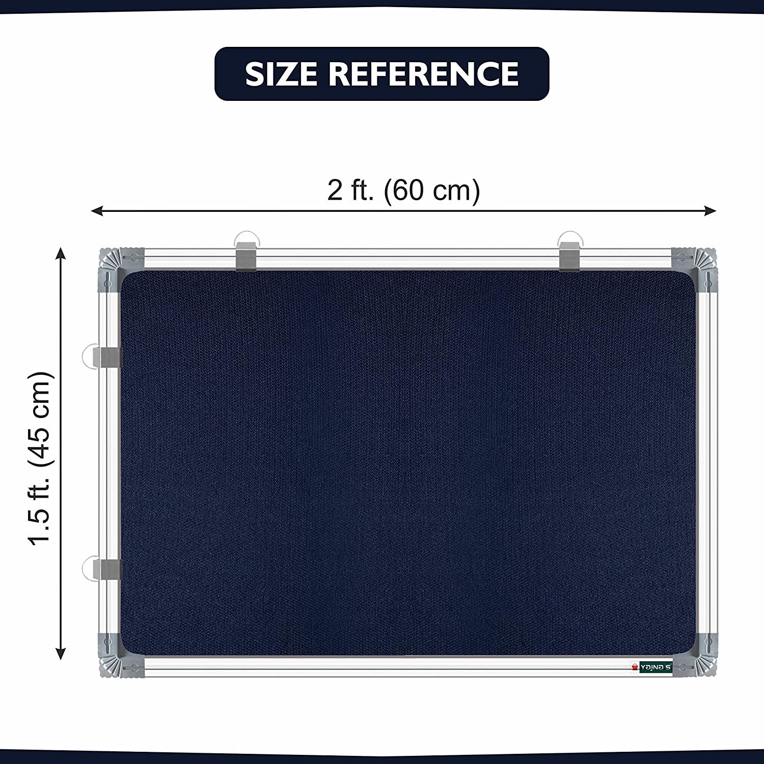 YAJNAS Premium Material 1.5 X 2 Feet Notice Pin-up Board/Pin-up Board/Soft Board/Bulletin Board/Pin-up Display Board for Office, School and Home, (Blue, Pack of 1) YAJNAS Premium Material 1.5 X 2 Feet Notice Pin-up Board/Pin-up Board/Soft Board/Bulletin Board/Pin-up Display Board for Office, School and Home, (Blue, Pack of 1)