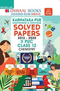 Oswaal Karnataka PUE Solved Papers II PUC Chemistry Book Chapterwise & Topicwise (For 2021 Exam)