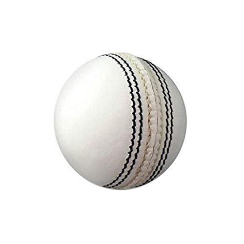 SVR Sports Cricket Leather Ball Pack of 4 (White, Medium Size) SVR Sports Cricket Leather Ball Pack of 4 (White, Medium Size)